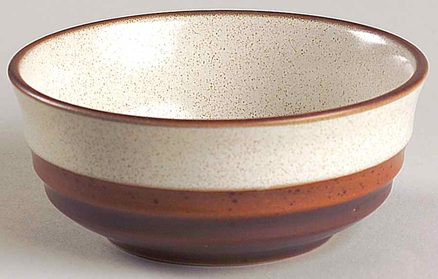 Potter's Wheel Rust Red Fruit/Dessert (Sauce) Bowl by Denby-Langley-1