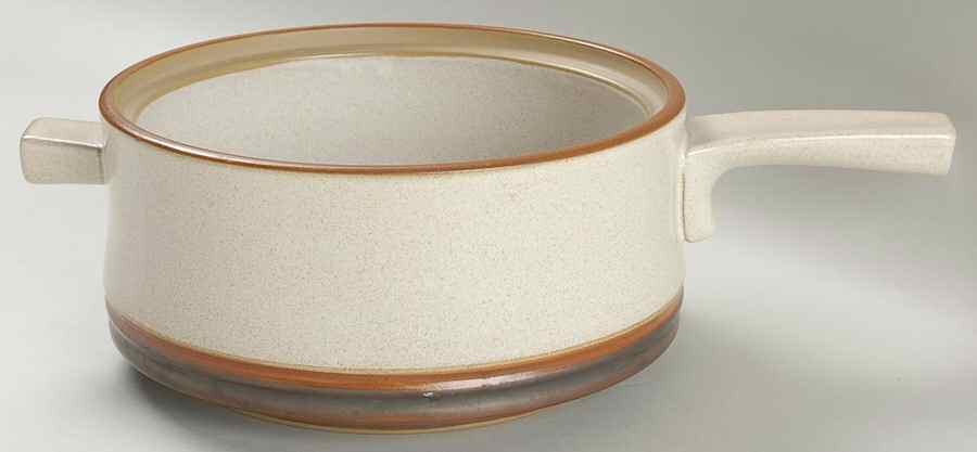 Potter's Wheel Rust Red 2 Qt Round Covered Casserole No Lid by Denby-Langley-1