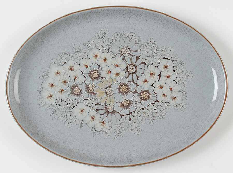 Reflections 12" Oval Serving Platter by Denby-Langley-1