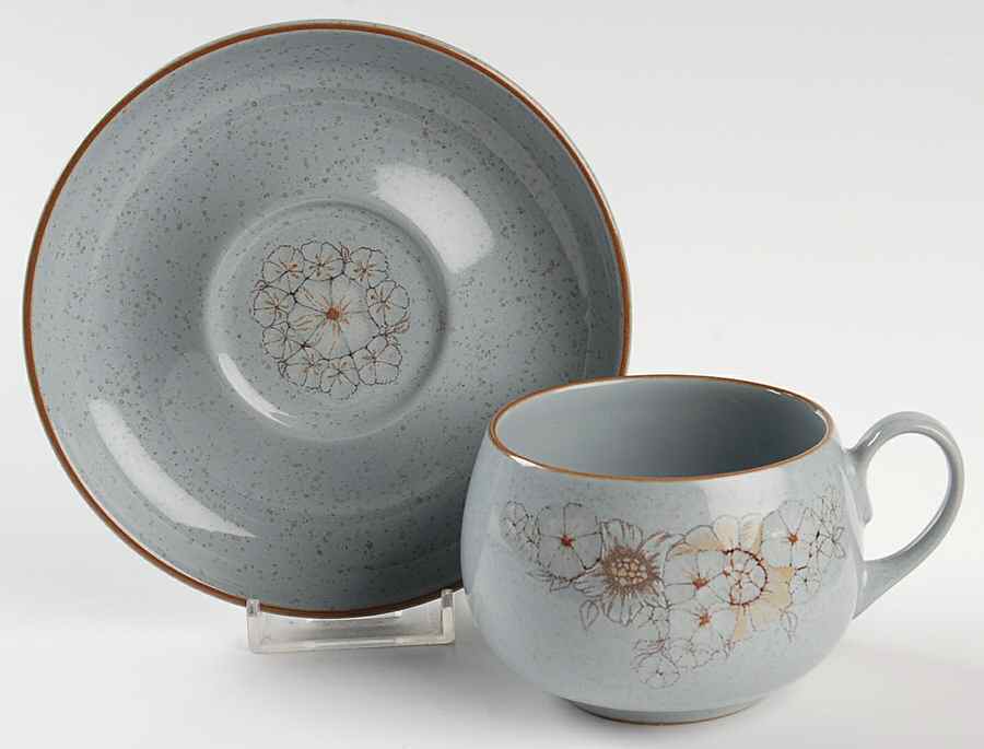 Reflections Flat Cup & Saucer Set by Denby-Langley-1