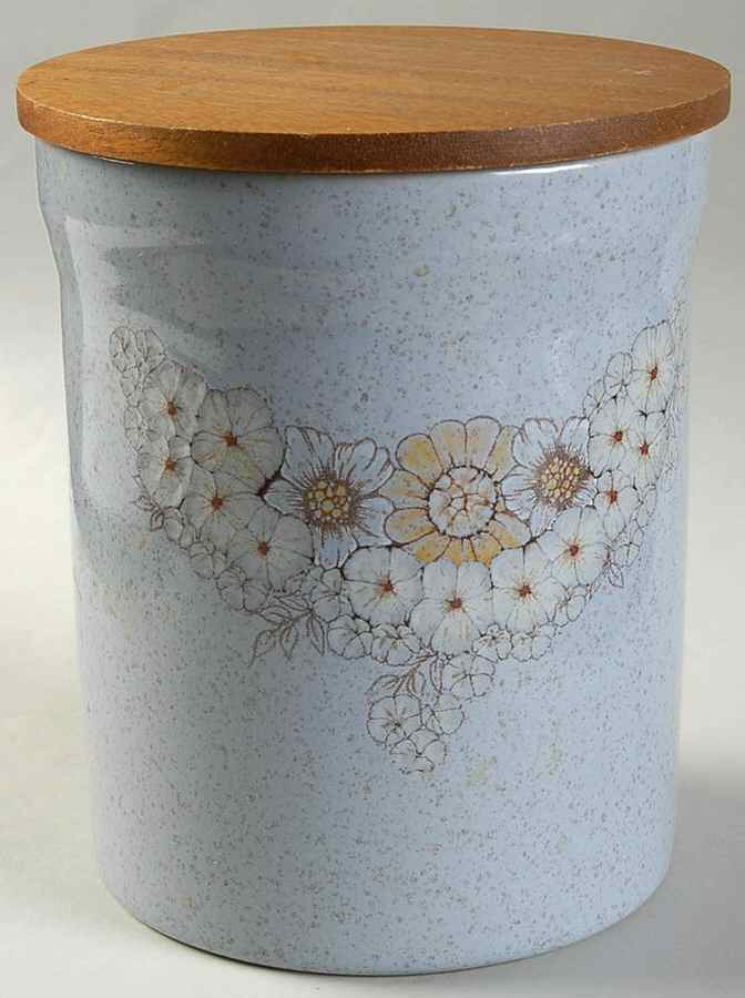 Reflections Large Canister & Wood Lid by Denby-Langley-1