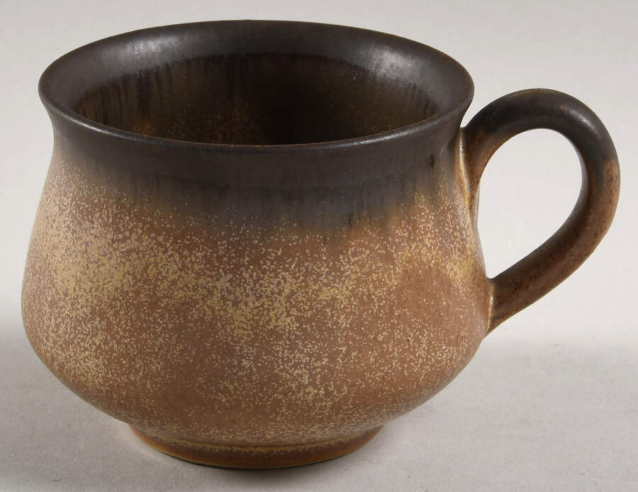 Romany Brown Flat Cup by Denby-Langley-1