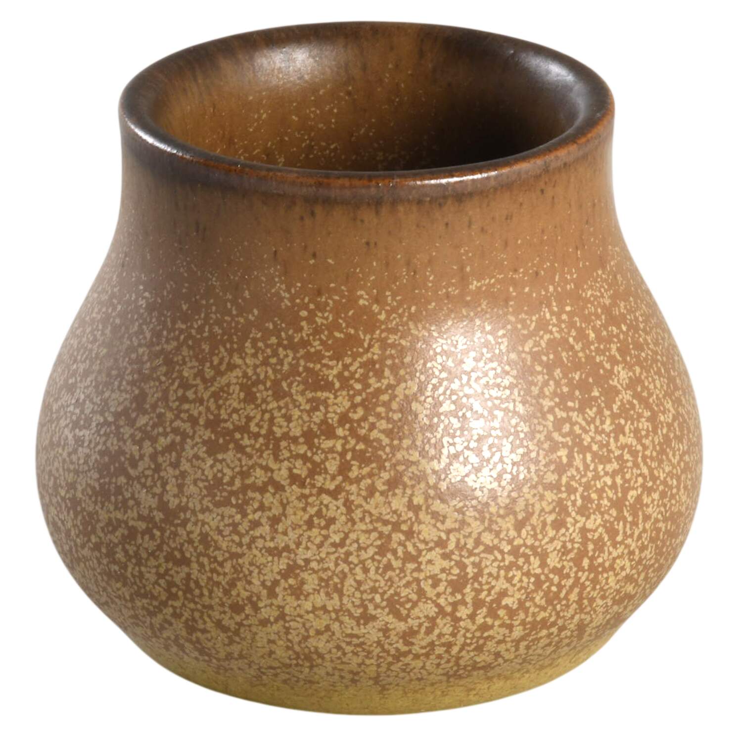 Romany Brown Mustard Jar No Lid by Denby-Langley-1