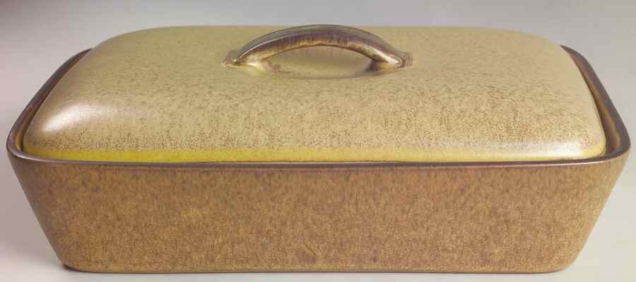 Romany Brown Rectangular Covered Vegetable by Denby-Langley-1