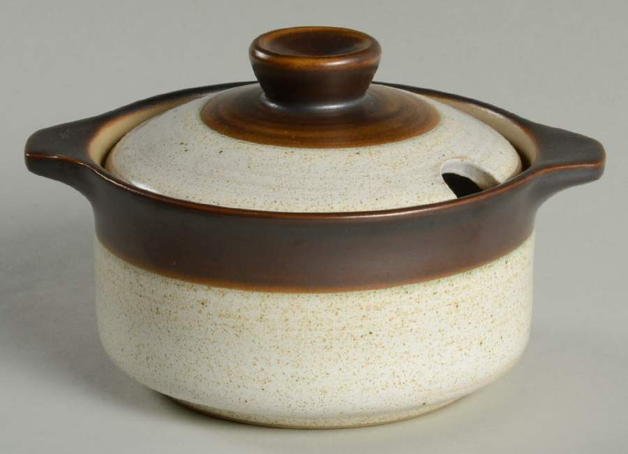 Russet Sugar Bowl & Lid by Denby-Langley-1
