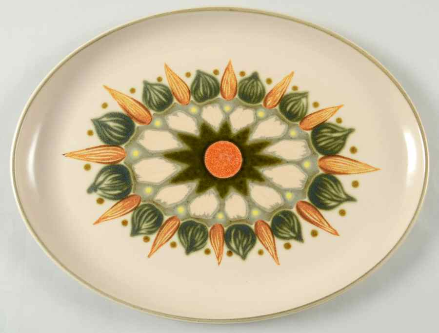 Sherwood 13" Oval Serving Platter by Denby-Langley-1