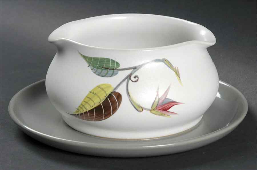 Spring Round Gravy Boat/Attached Underplate by Denby-Langley-1