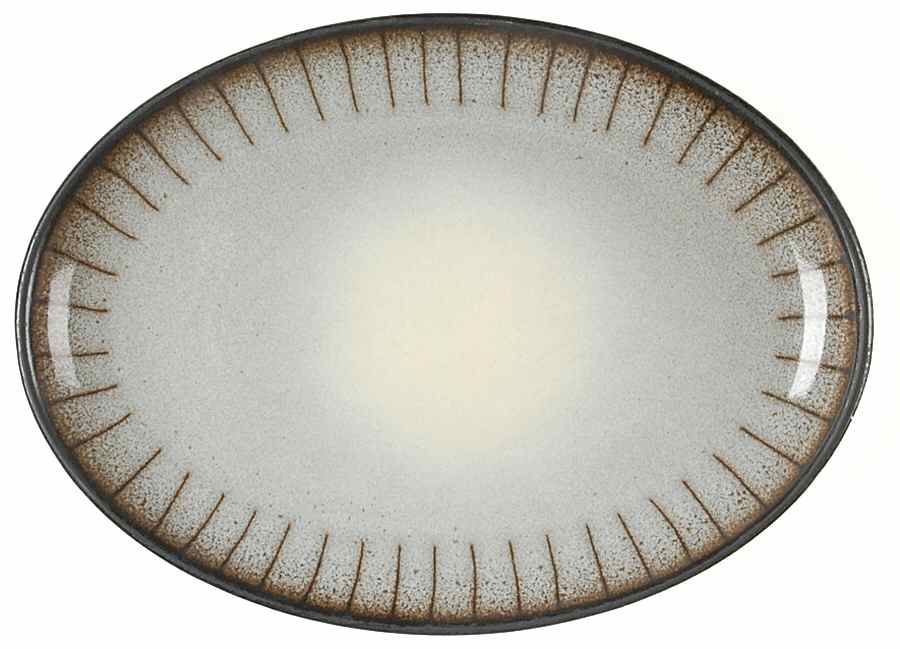 Studio 9" Oval Serving Platter by Denby-Langley-1