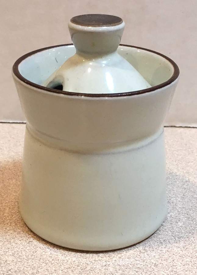 Summit (Celadon) Mustard Jar & Lid by Denby-Langley-1