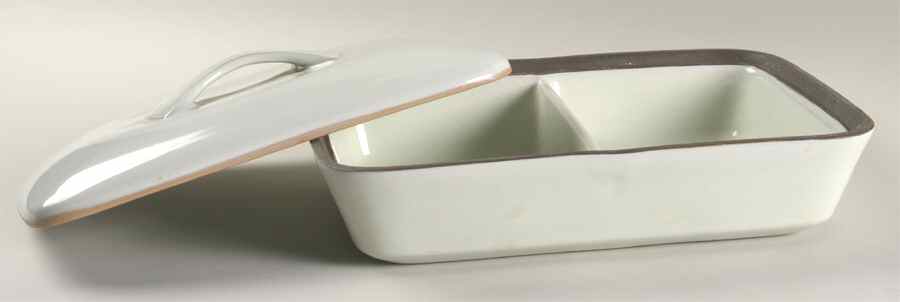 Summit (Celadon) Rectangular Covered Divided Vegetable by Denby-Langley-1
