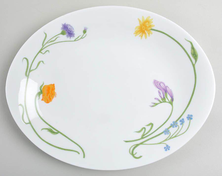 Summer Song 12" Oval Serving Platter by Denby-Langley-1