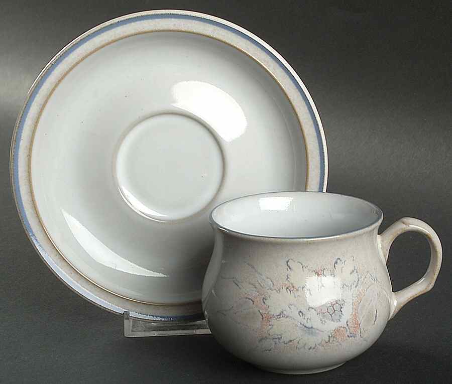 Tasmin Flat Cup & Saucer Set by Denby-Langley-1