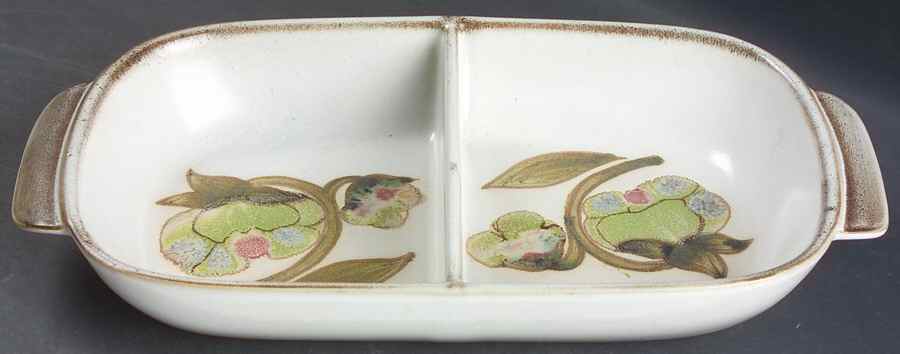 Troubadour Rectangular Divided Vegetable Bowl by Denby-Langley-1