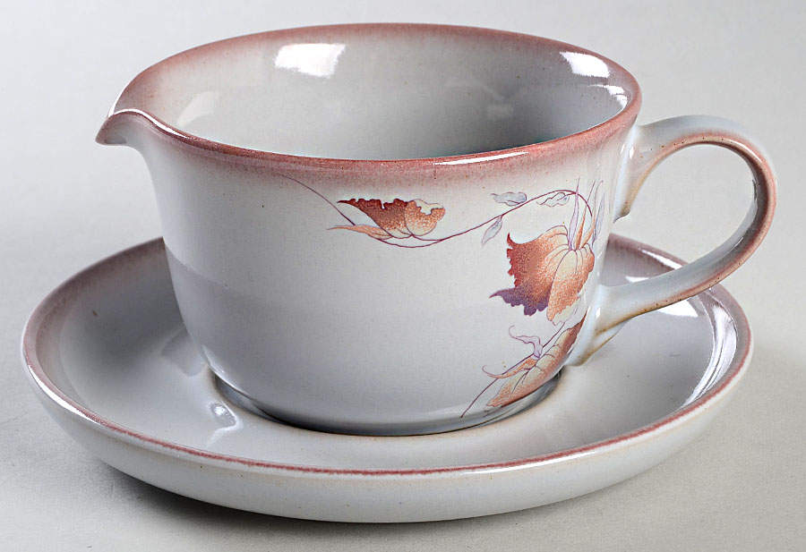 Twilight (Leaves) Gravy Boat & Underplate by Denby-Langley-1
