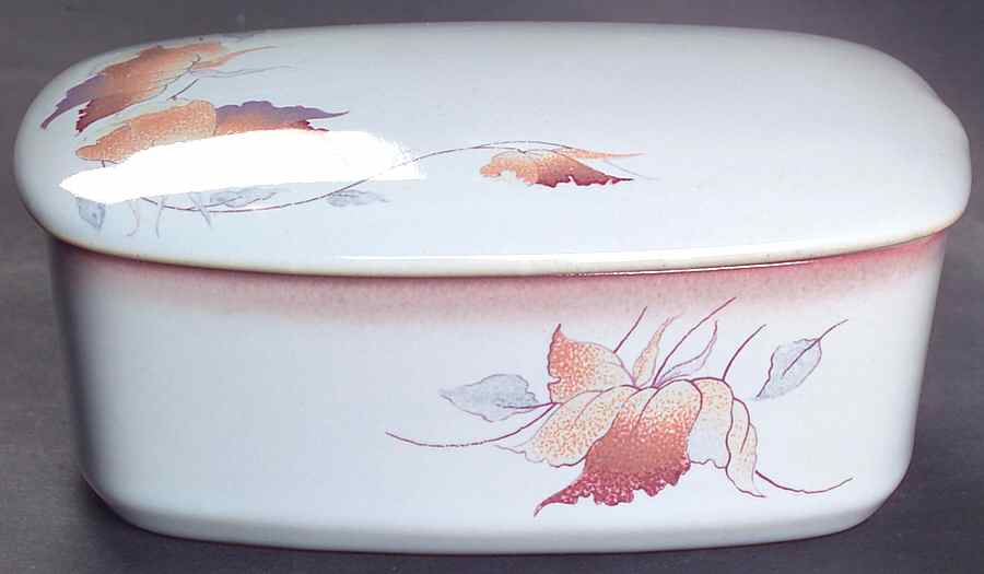 Twilight (Leaves) Butter Box & Lid by Denby-Langley-1