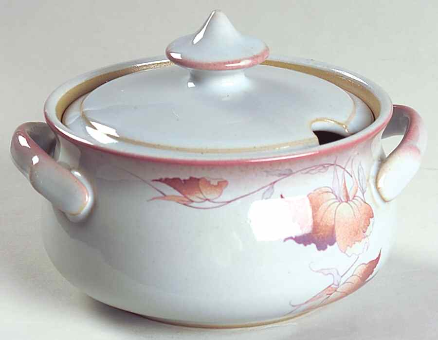 Twilight (Leaves) Sugar Bowl & Lid by Denby-Langley-1