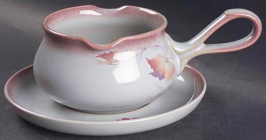 Twilight (Leaves) Gravy Boat & Underplate by Denby-Langley-1