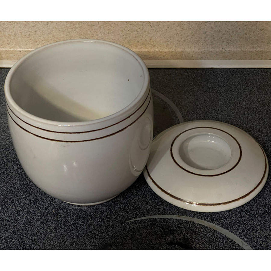 Vanilla 5" Storage Jar & Lid by Denby-Langley-1