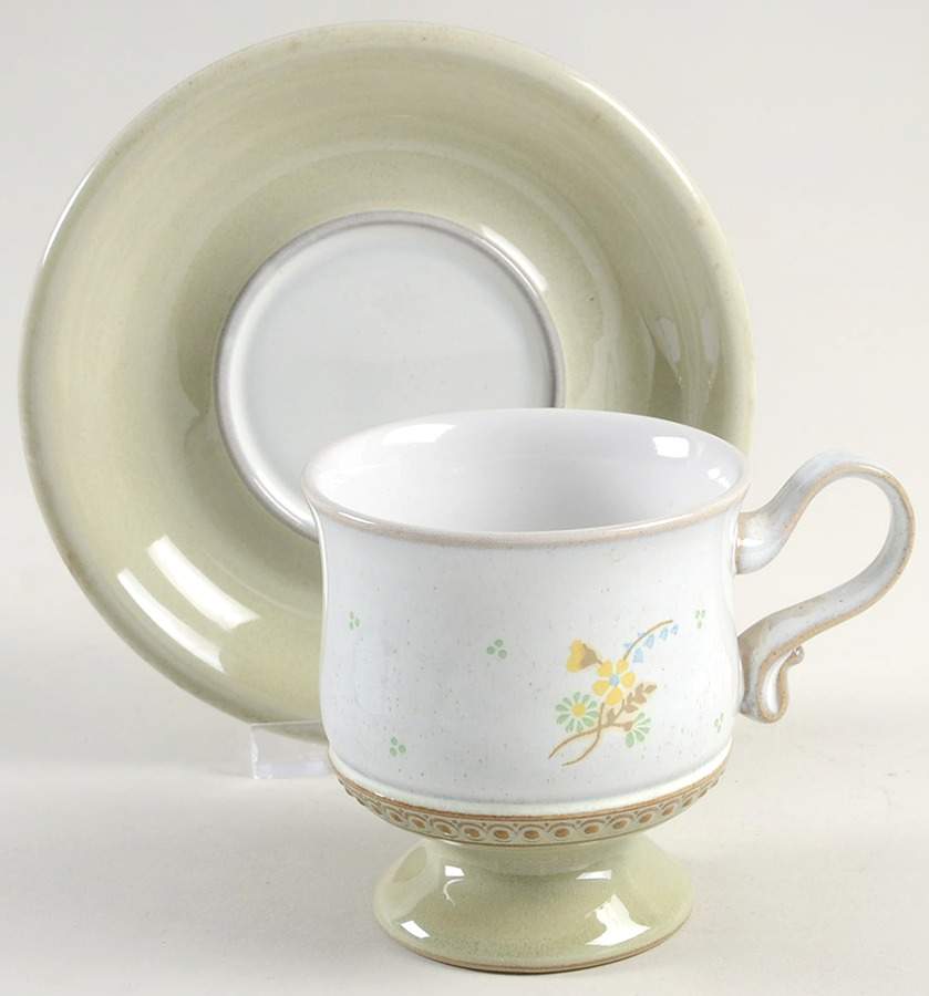 Verona Footed Cup & Saucer Set by Denby-Langley-1