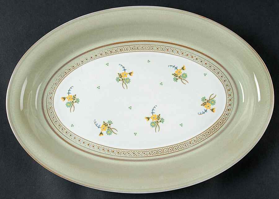 Verona 12" Oval Serving Platter by Denby-Langley-1