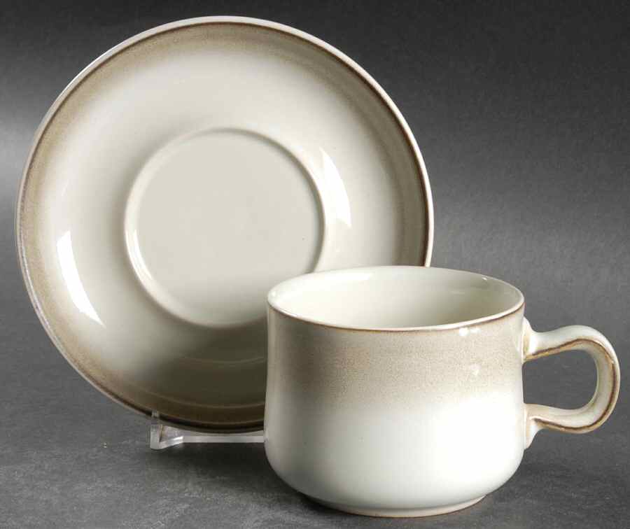 Westbury Flat Cup & Saucer Set by Denby-Langley-1
