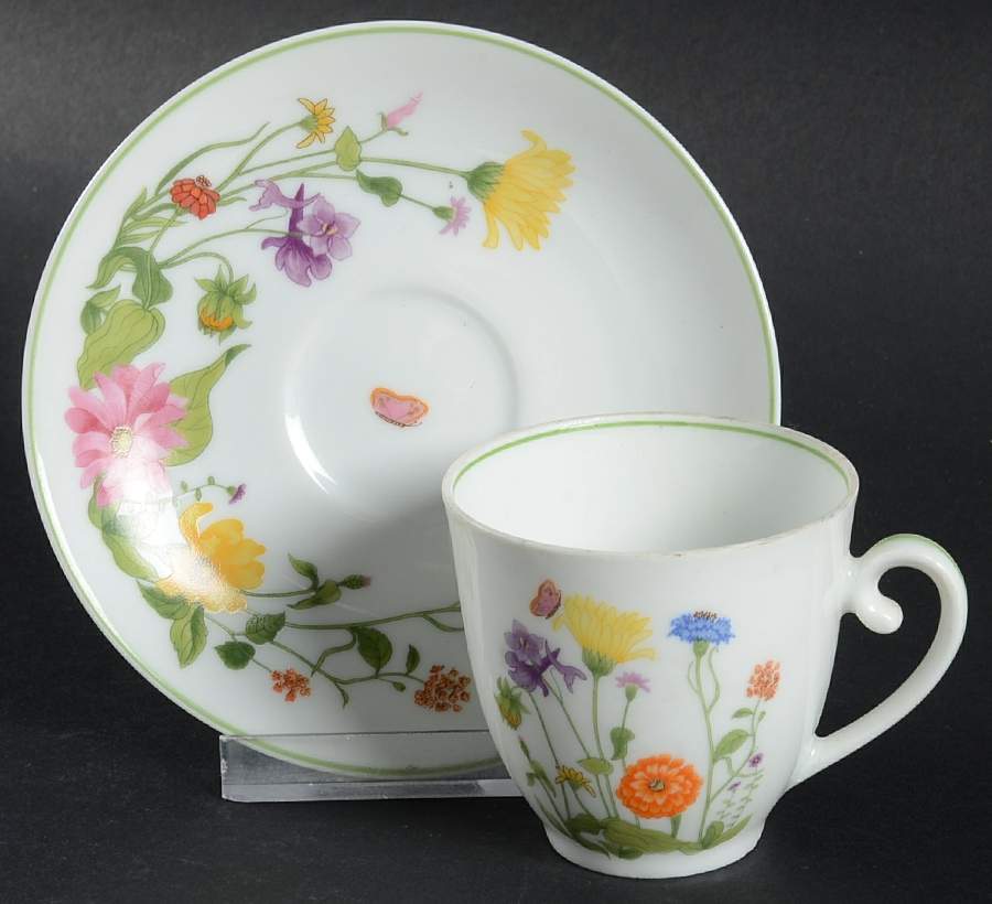 Wonderland Flat Demitasse Cup & Saucer Set by Denby-Langley-1