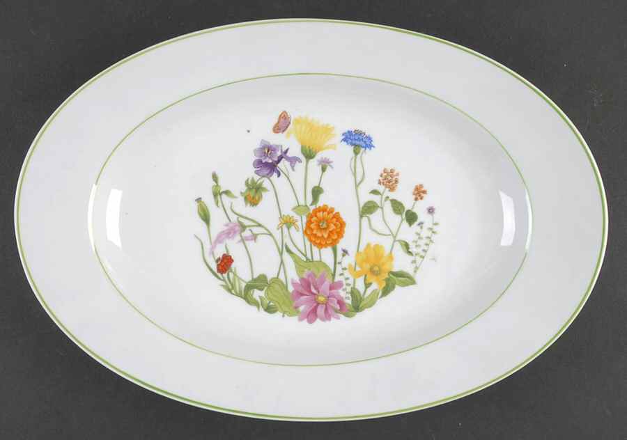 Wonderland 14" Oval Serving Platter by Denby-Langley-1