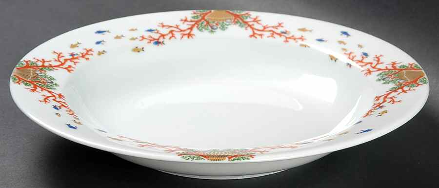 Mer De Corail Rim Soup Bowl by Philippe Deshoulieres-1