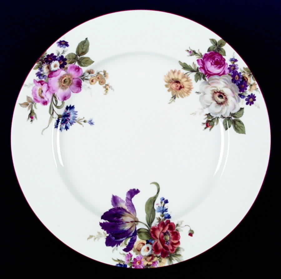 Fleurs De Baudelaire Dinner Plate by Philippe Deshoulieres-1
