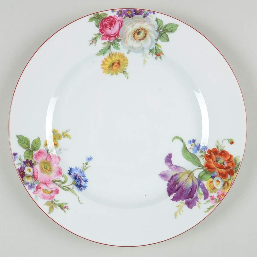 Fleurs De Baudelaire Salad Plate by Philippe Deshoulieres-1