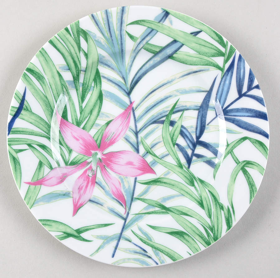 Hibiscus Bread & Butter Plate by Philippe Deshoulieres-1