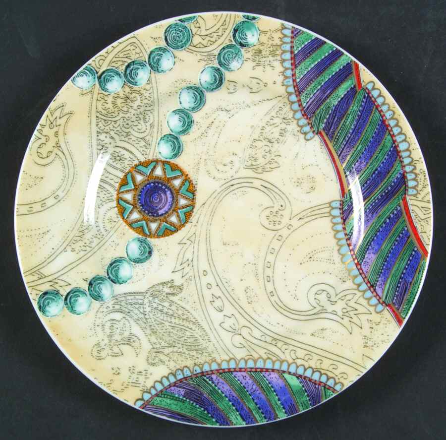 Oriental Pearls Dessert/Pie Plate by Philippe Deshoulieres-1