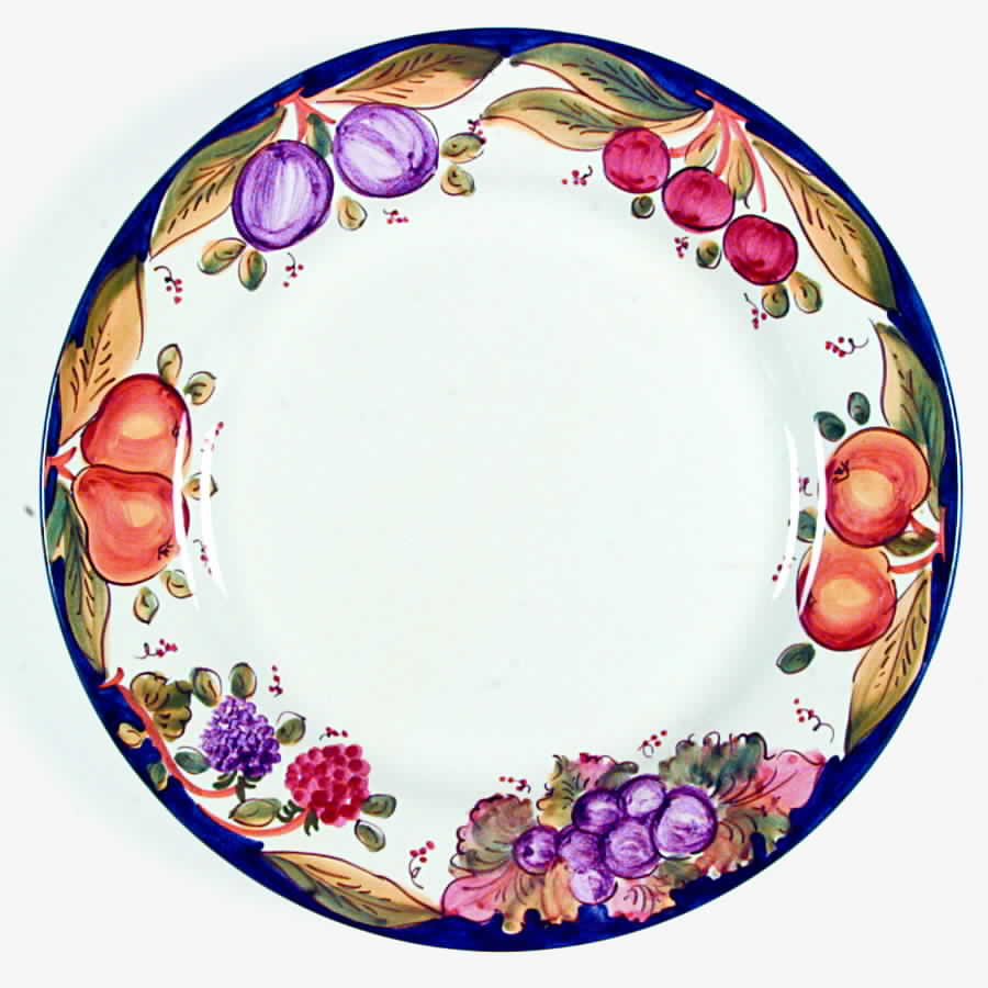 Salvafrutta Dinner Plate by Deruta (Italy)-1