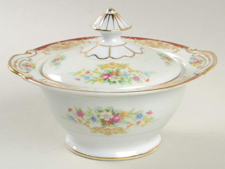 DIA3 Sugar Bowl & Lid by Diamond (Japan)-1