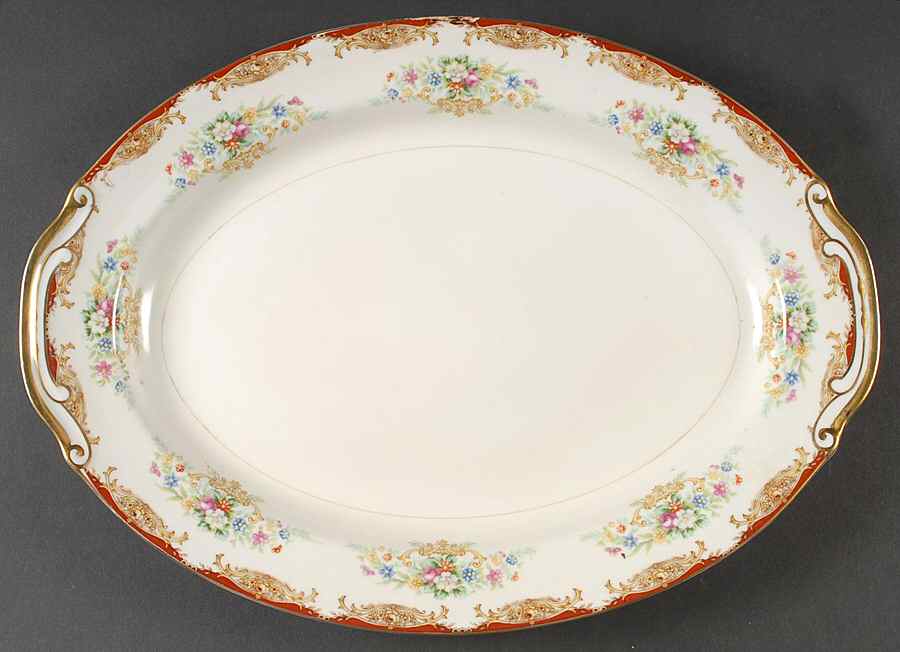 DIA3 16" Oval Serving Platter by Diamond (Japan)-1