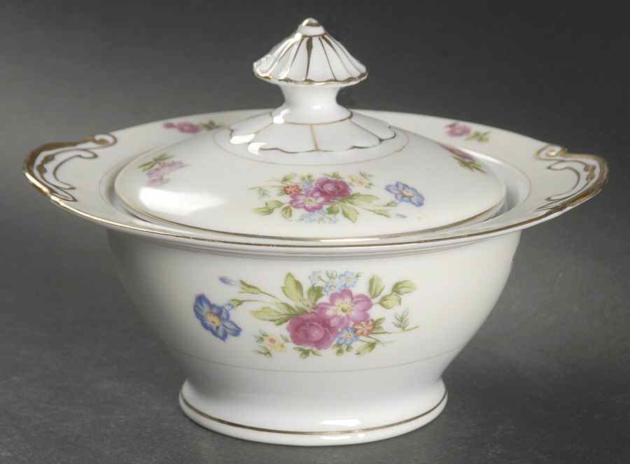 DIA6 Sugar Bowl & Lid by Diamond (Japan)-1
