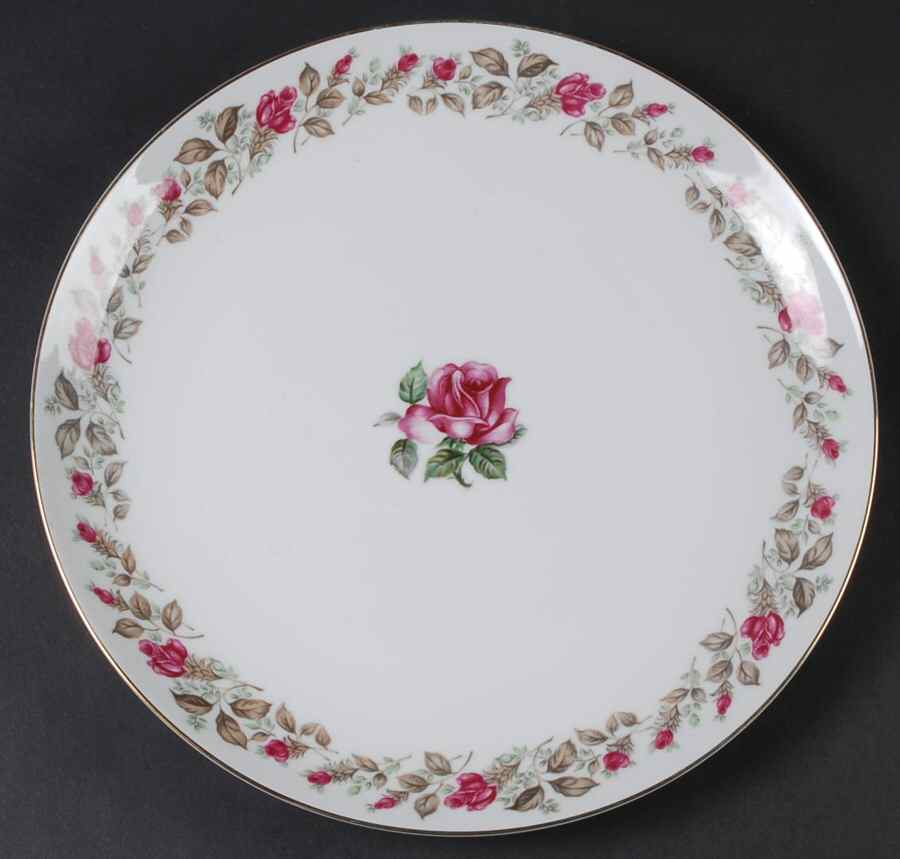 Moss Rose 12" Chop Plate (Round Platter) by Diamond (Japan)-1