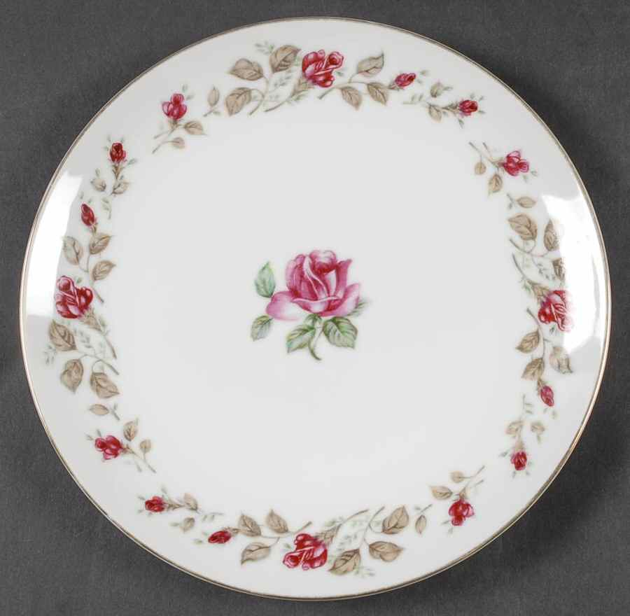 Moss Rose Salad Plate by Diamond (Japan)-1