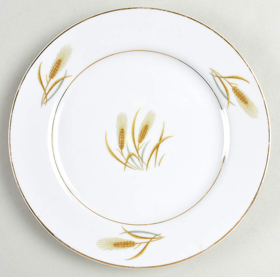 Harvest Wheat Salad Plate by Dorling (Japan)-1