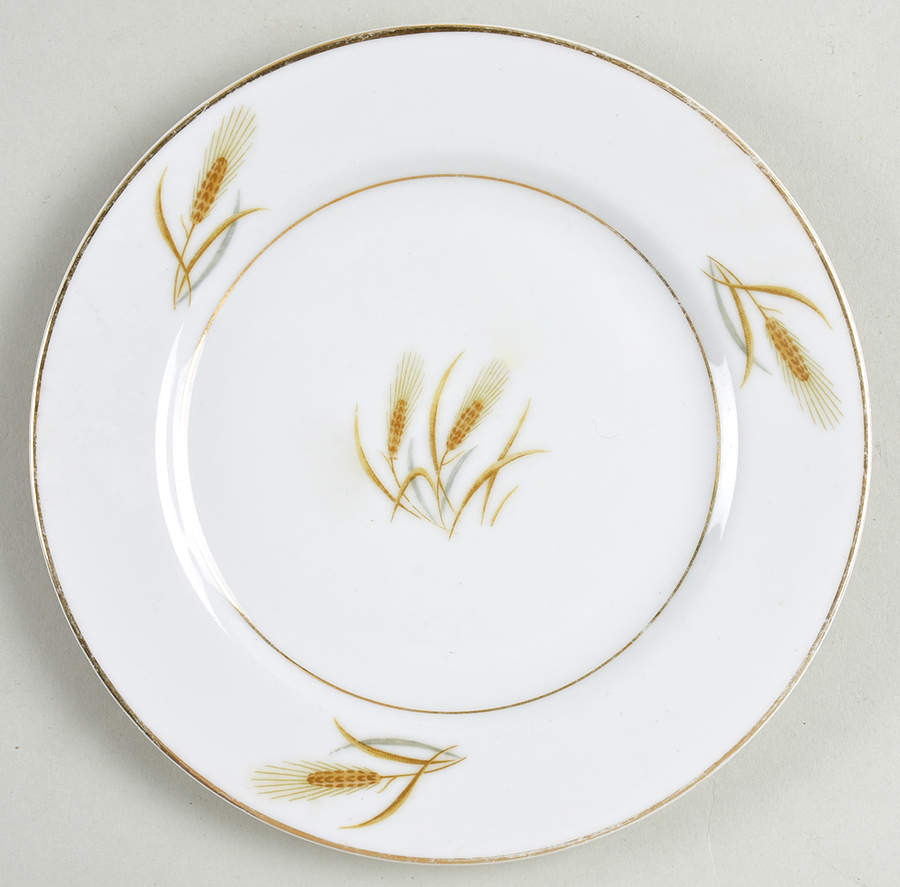 Harvest Wheat Bread & Butter Plate by Dorling (Japan)-1