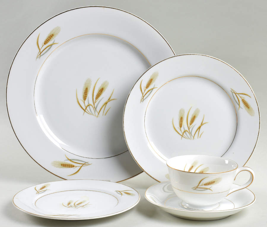 Harvest Wheat 5 Piece Place Setting by Dorling (Japan)-1