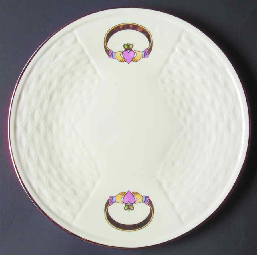Claddagh Dinner Plate by Donegal Parian-1