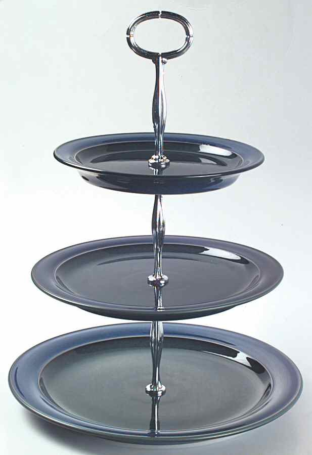 Metz 13 7/8"-14 1/4" 3-Tiered Serving Tray(DP,SP,BB) HC by Denby-Langley-1