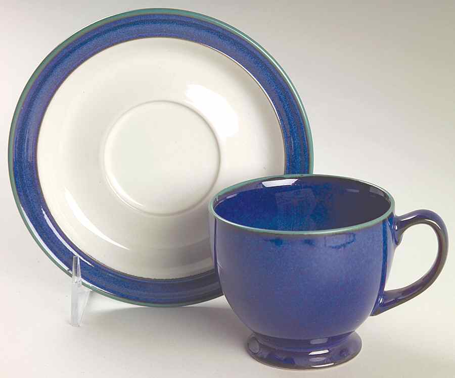 Metz Footed Cup & Saucer Set by Denby-Langley-1