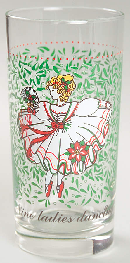 Twelve Days of Christmas 10 Oz Glassware Tumbler by Domestications-1