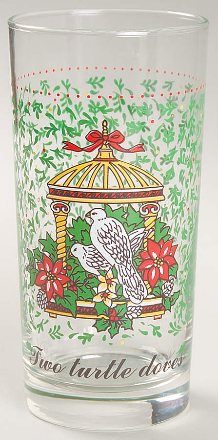 Twelve Days of Christmas 10 Oz Glassware Tumbler by Domestications-1