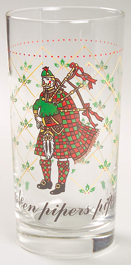 Twelve Days of Christmas 10 Oz Glassware Tumbler by Domestications-1