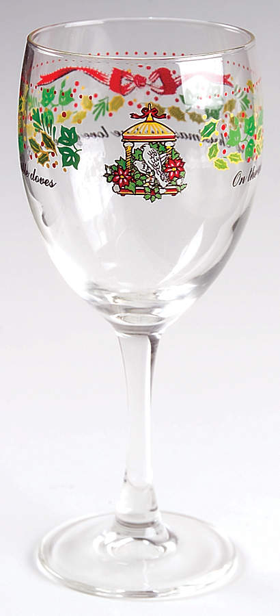 Twelve Days of Christmas 10 Oz Glassware Goblet by Domestications-1