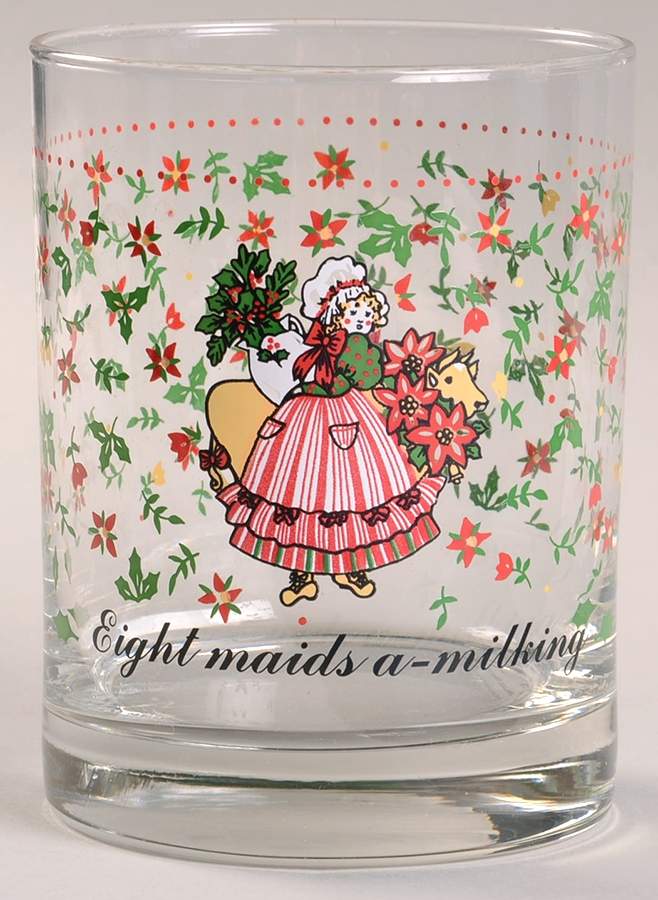 Twelve Days of Christmas 12 Oz Glassware Tumbler by Domestications-1