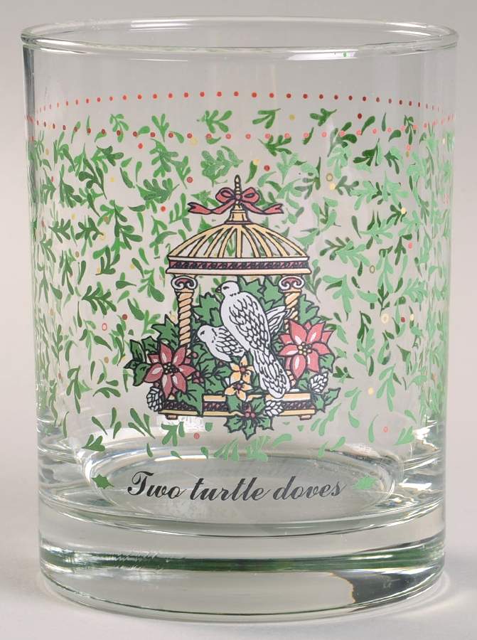 Twelve Days of Christmas 12 Oz Glassware Tumbler by Domestications-1